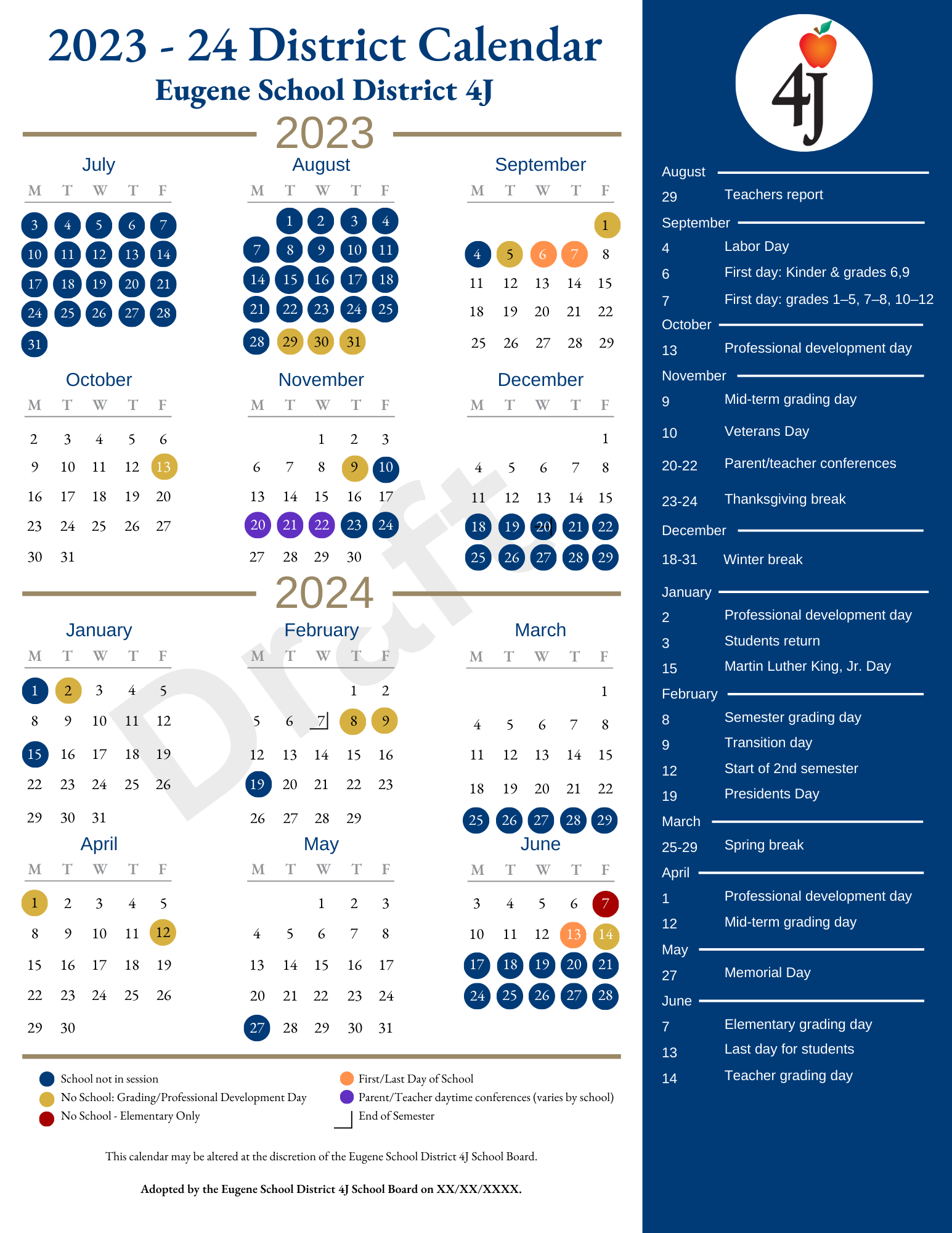 2023 24 4J Calendar Feedback 2023 24 4J Calendar Feedback